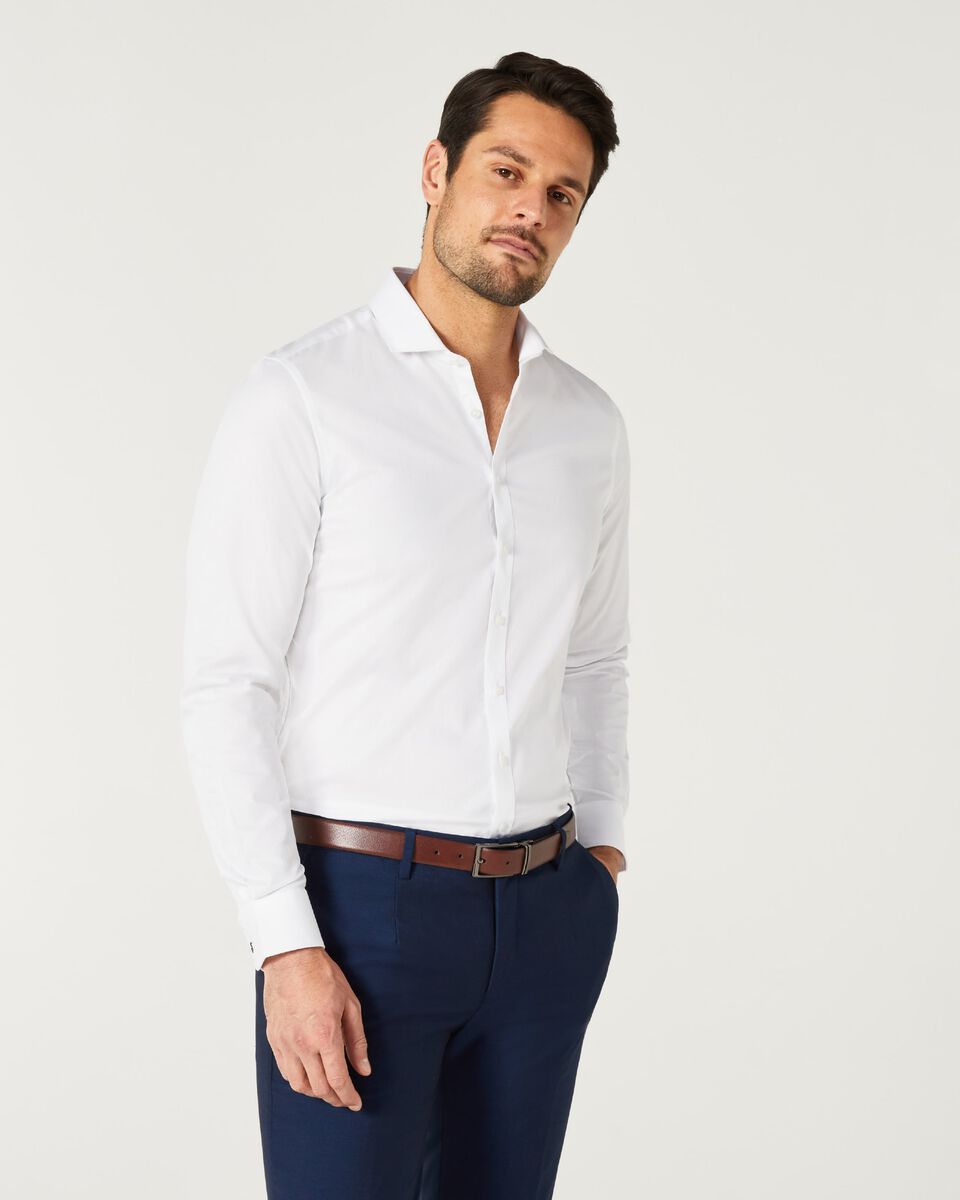 Ultra Slim Long-Sleeve Twill Shirt